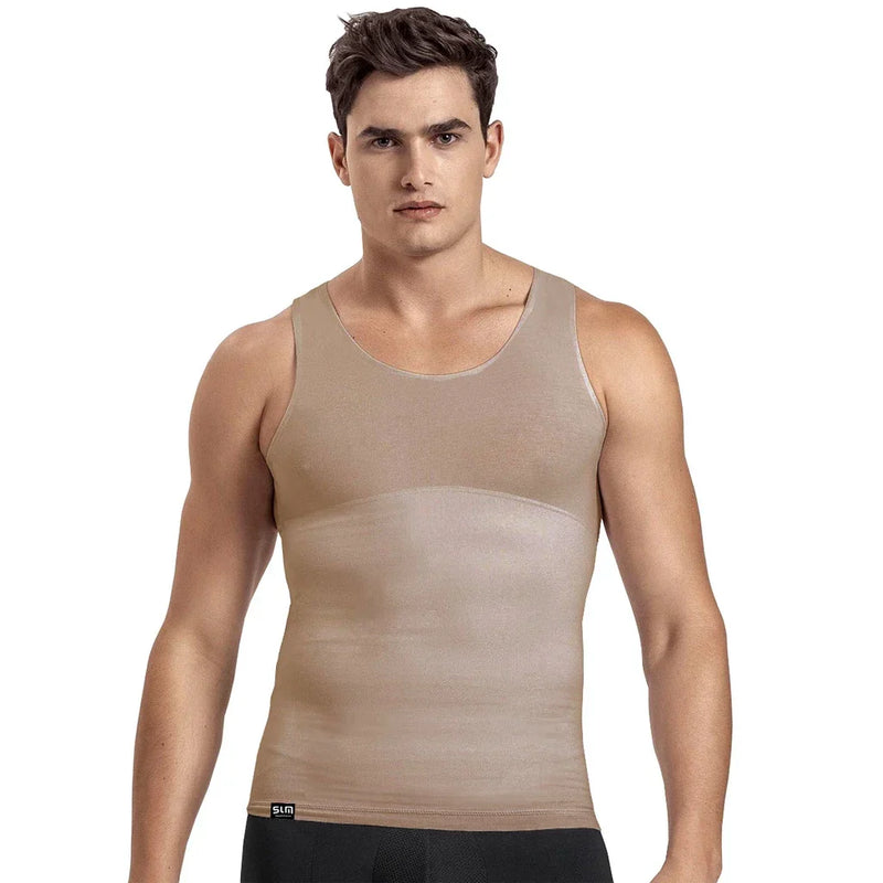 Cinta Modeladora e Postural Masculina Alta Compressão Bodyshaper - Slim Fitness