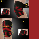 Faixa De Joelho Para Agachamento Faixa De Compressão Multiuso Proteção Joelhos Coxa