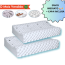 KIT Travesseiro CERVICAL Ortopédico Pillow MAGNÉTICO Infravermelho Terapêutico Anti Ronco