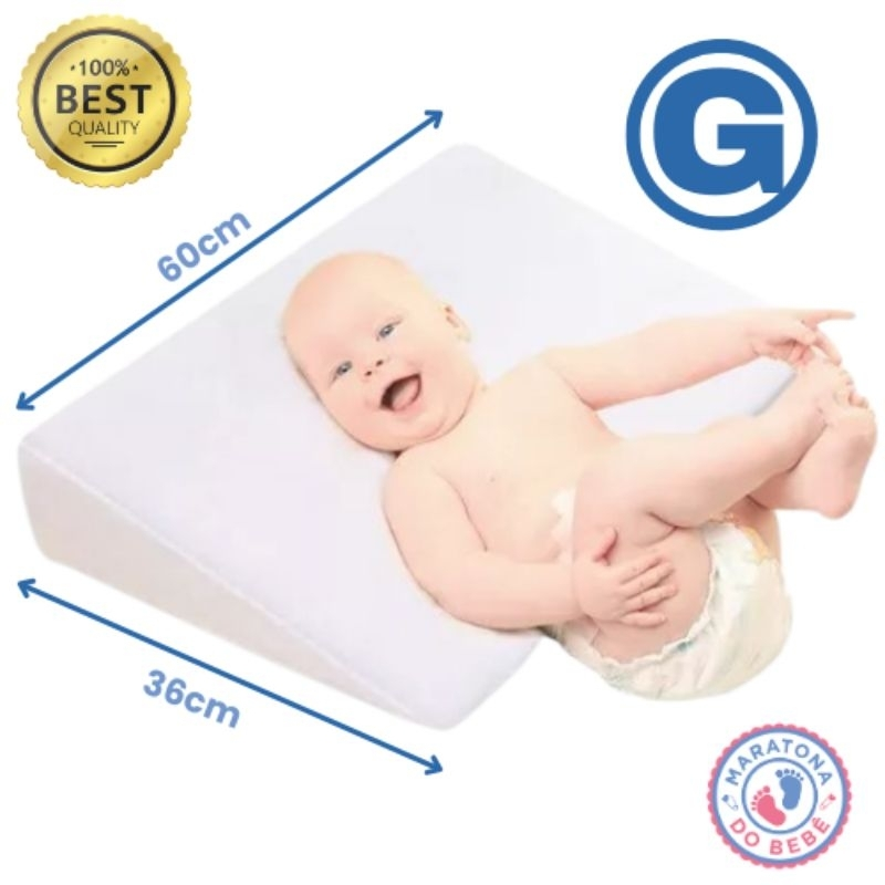 Travesseiro Antirrefluxo para Berço Americano e Cama, Rampa Enchimento + 1 Fronha