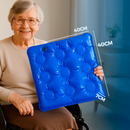 Almofada Terapêutica Quadrada Gel Assento Antiescaras Hemorroidas Ortopédico Coccix 42X42