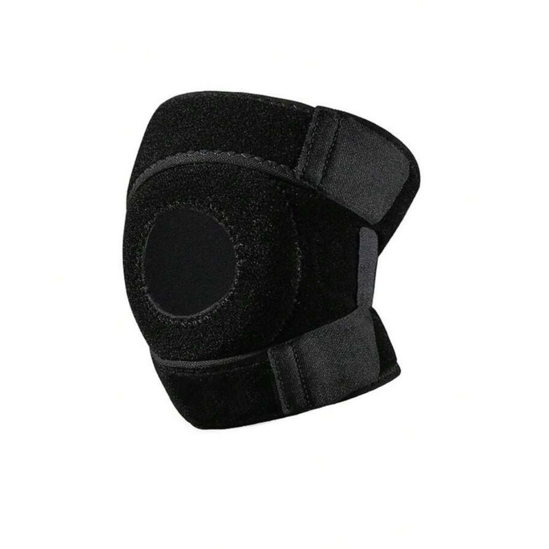 Joelheira Ortopedica Esporte Simples Curta Lisa Unissex Compressão Furo Articulada Apoio Reforçado