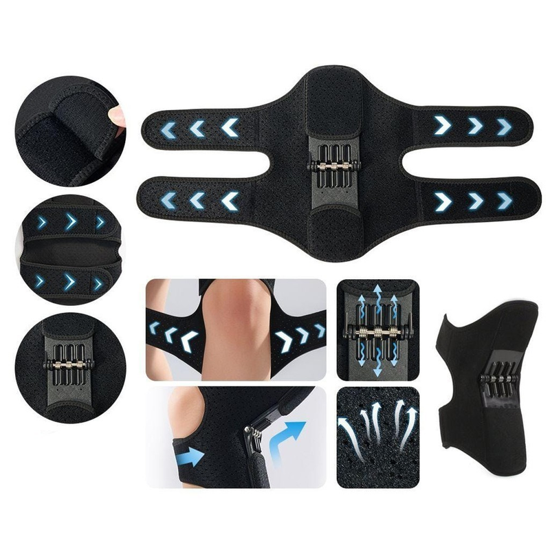 Joelheira Ortopédica com Suporte de Molas e Ajuste Anatômico Alívio Imediato Dores no Joelho - BINGO