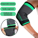 Kit 2 Cotoveleira Ajustável com Compressão para Esportes, Academia e Fitness